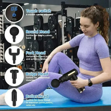 Load image into Gallery viewer, USB Mini Massage Gun Fascia Machine Muscle Relaxation Vibrating Gun Rod Massage Fitness Equipment Neck Grab Fascia Gun