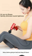 Load image into Gallery viewer, USB Mini Massage Gun Fascia Machine Muscle Relaxation Vibrating Gun Rod Massage Fitness Equipment Neck Grab Fascia Gun
